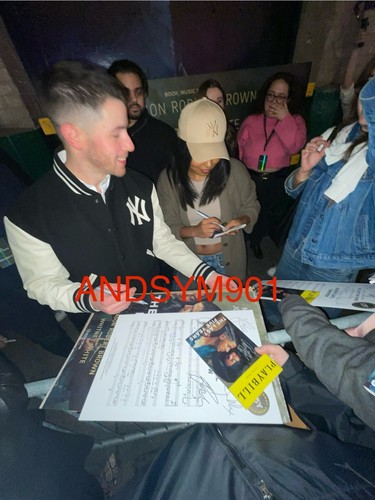 PROOF! FULL SIGNATURE Nick Jonas Brothers Last Five Years Signed Broadway Poster - Foto 3 di 3