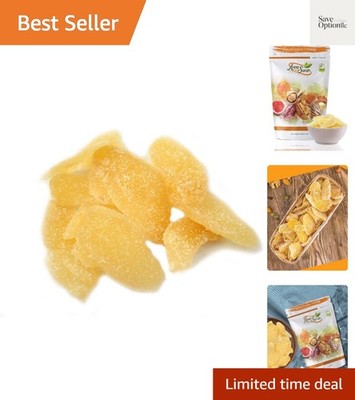 Dried Crystallized Ginger in Resealable Bag, 1 Lb.