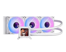 DarkFlash DV360S Liquid CPU Cooler LCD Screen ARGB PWM Radiator Aio (White)