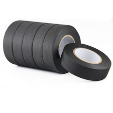 6-Pack Cloth Electrical Tape Automotive, No Residue Fabric Wire Harness Tape