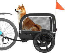 Dog Bike Trailer for Small Medium Pets Folding Bicycle Cart Carrier