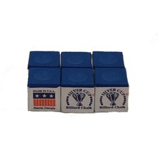 Silver Cup 6 Electric Blue Billiards Pool Cue Chalk