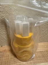 MECMO 3 Prong to 4 Dryer Adapter, NEMA 14-30P Male 10-30R Yellow