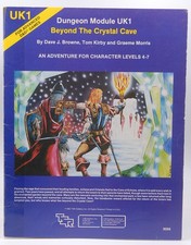 AD D UK1 Beyond the Crystal Cave Taped Spine Dave J Browne, et al TSR