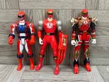 Bundle Of Power Rangers - 3 x Red Rangers - Action Figure - TV, Movie Figures