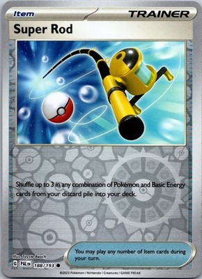 TCG Pokemon Karte Eng Super Rod 188/193 PAL Reverse Holo SV02: Paldea Evolved