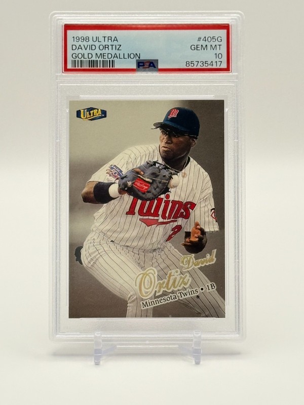 DAVID ORTIZ 1998 ULTRA GOLD MEDALLION #405G PSA 10 RED SOX HOF POP 8!