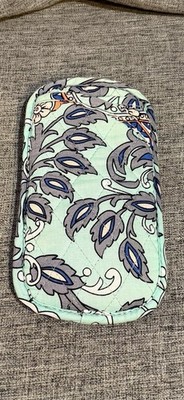 Vera Bradley Double Eyeglass Case In Fan Flowers Quilted Soft