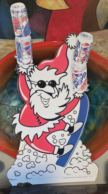 PEPSI 1990's Holiday COOL CANS Countertop STORE DISPLAY ADVERTISING SIGN