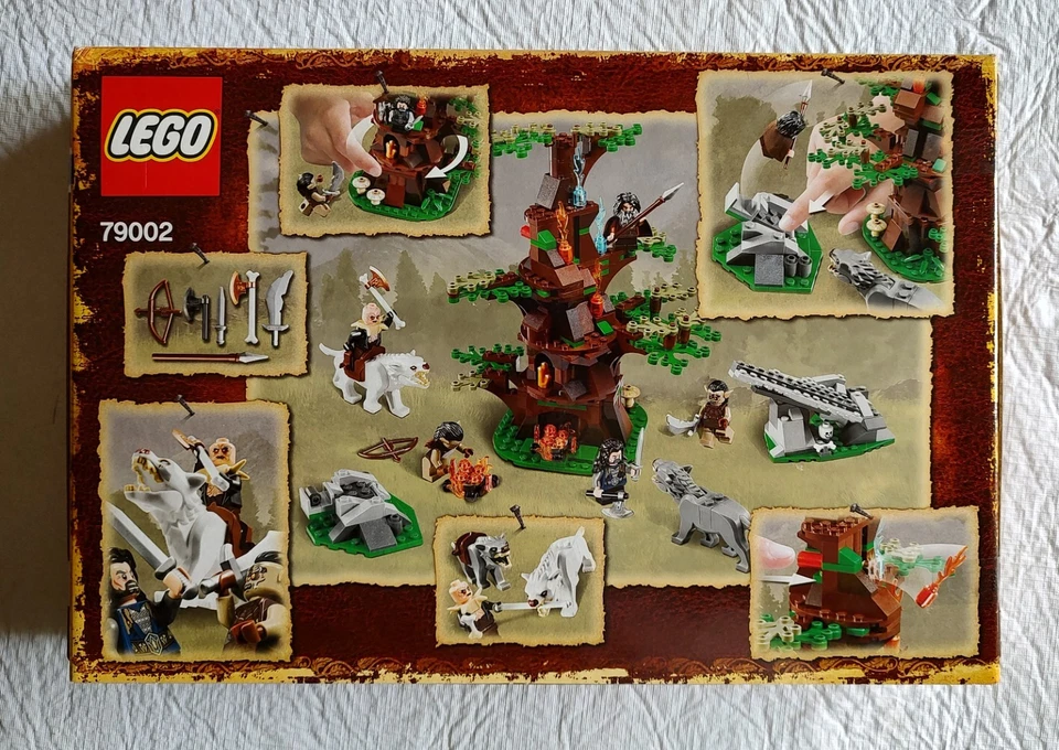 NUEVO Lego El Hobbit 79002 El Ataque de los Wargs. 5 figuras. Escudo de roble Thorin. Orcos Foto 2 de 4
