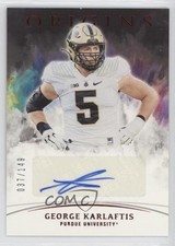 2022 Chronicles Draft Picks Origins Rookie Red 37/149 George Karlaftis Auto 00jz