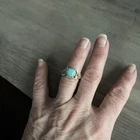 Z1- Vintage Sterling Silver & Turquoise Ring Size 6