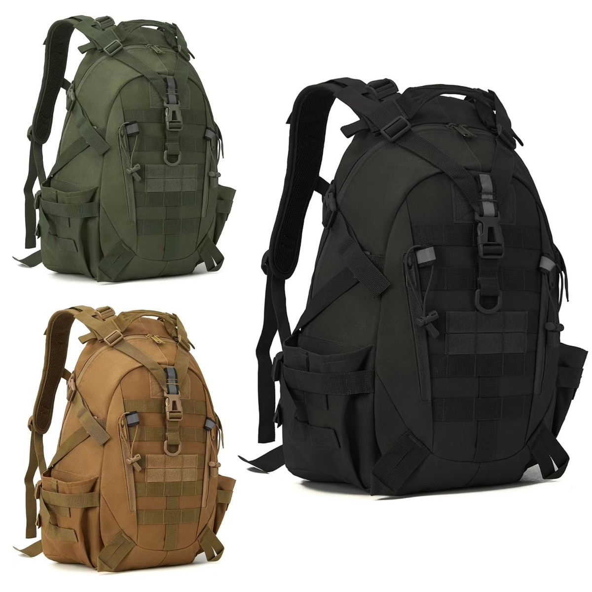 35L Tactical Military Backpack MOLLE Assault Pack Hiking Camping Rucksack