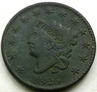 Photo of a 1825-P Large Cent from an eBay listing that sold on Jul 18, 2026
