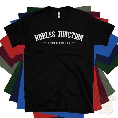 ROBLES JUNCTION THREE POINTS T-SHIRT Pima Arizona USA Retro Uni-Stil Geschenk