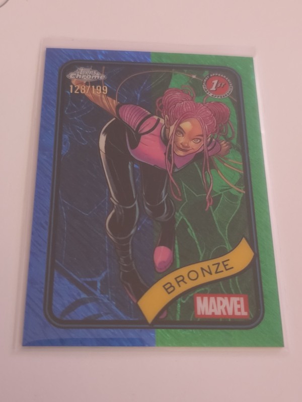 2025 Topps Chrome Marvel #190 Bronze Blue & Green Shimmer /199