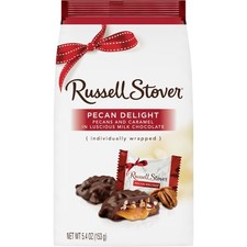 RUSSELL STOVER Milk Chocolate Pecan Delight Candy Gift 5.4 Ounce Pack of 1 