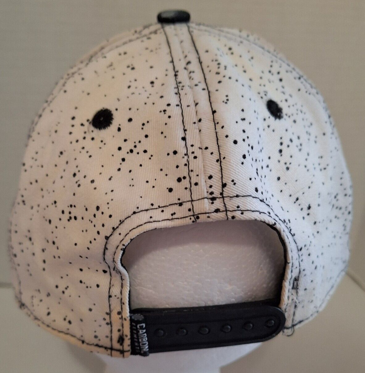 Baseball Cap Hat Carbon Elements Black Dripping D… - image 5