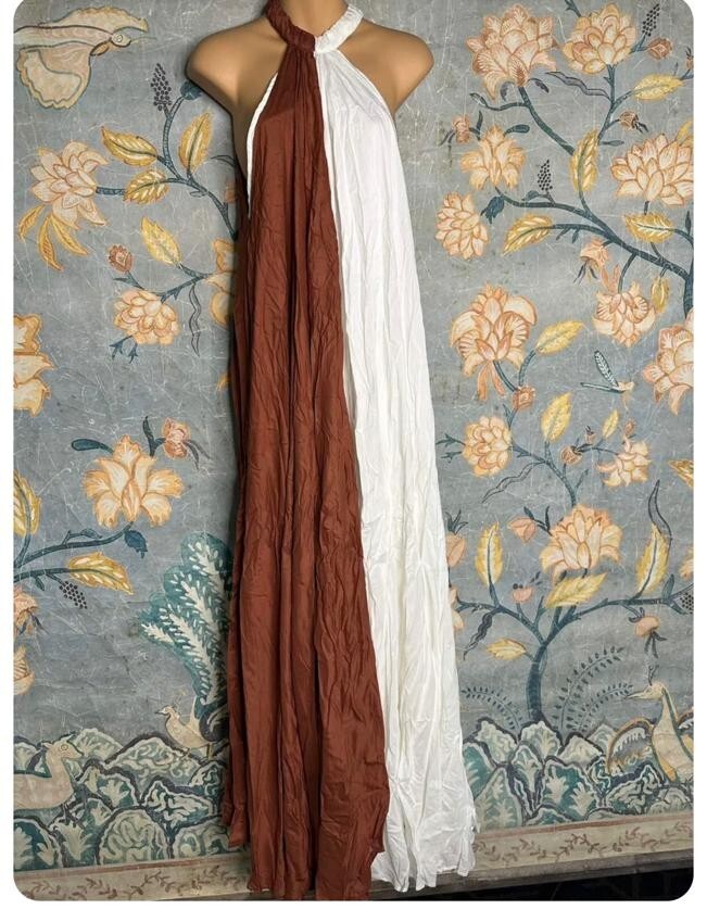 Anthropologie Let Me Be Colorblock Halter Dress Size L Anthropologie Let Me Be Colorblock Halter Dress Size L
