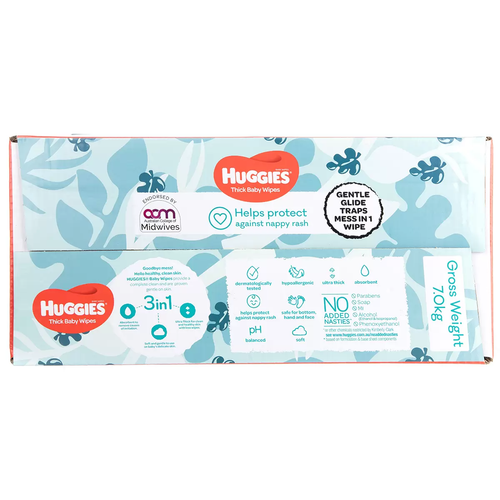 Huggies Fragrance Free Baby Wipes 24 x 80 Wipes - Picture 5 of 5