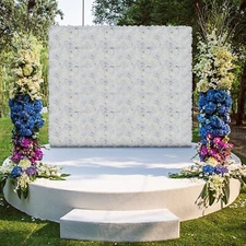 6Pc Silk Artificial Flower Wall Panel Wedding Flower Pillar Stage Floral Decor