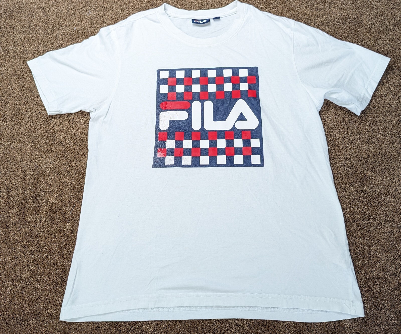 Fila Shirt Maglietta Uomo Medim Logo Manica Corta Girocollo