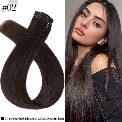 CLARENCE 200S I Tip Stick 100% Remy Human Hair Extensions Pre Bonded Honey Brown - Picture 22 of 35