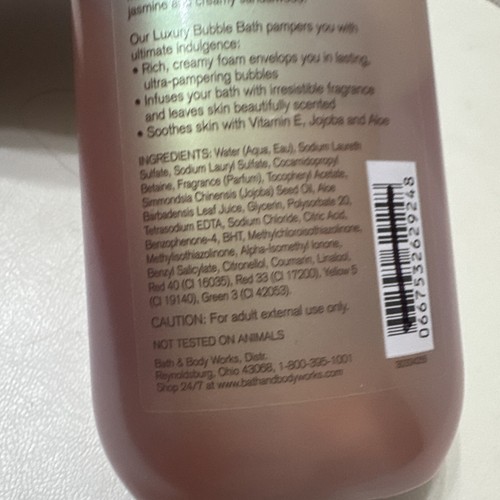 Bath & Body Works Luxury Bubble Bath Japanese Cherry Blossom 10oz Rare! 75% Full - Picture 6 of 11