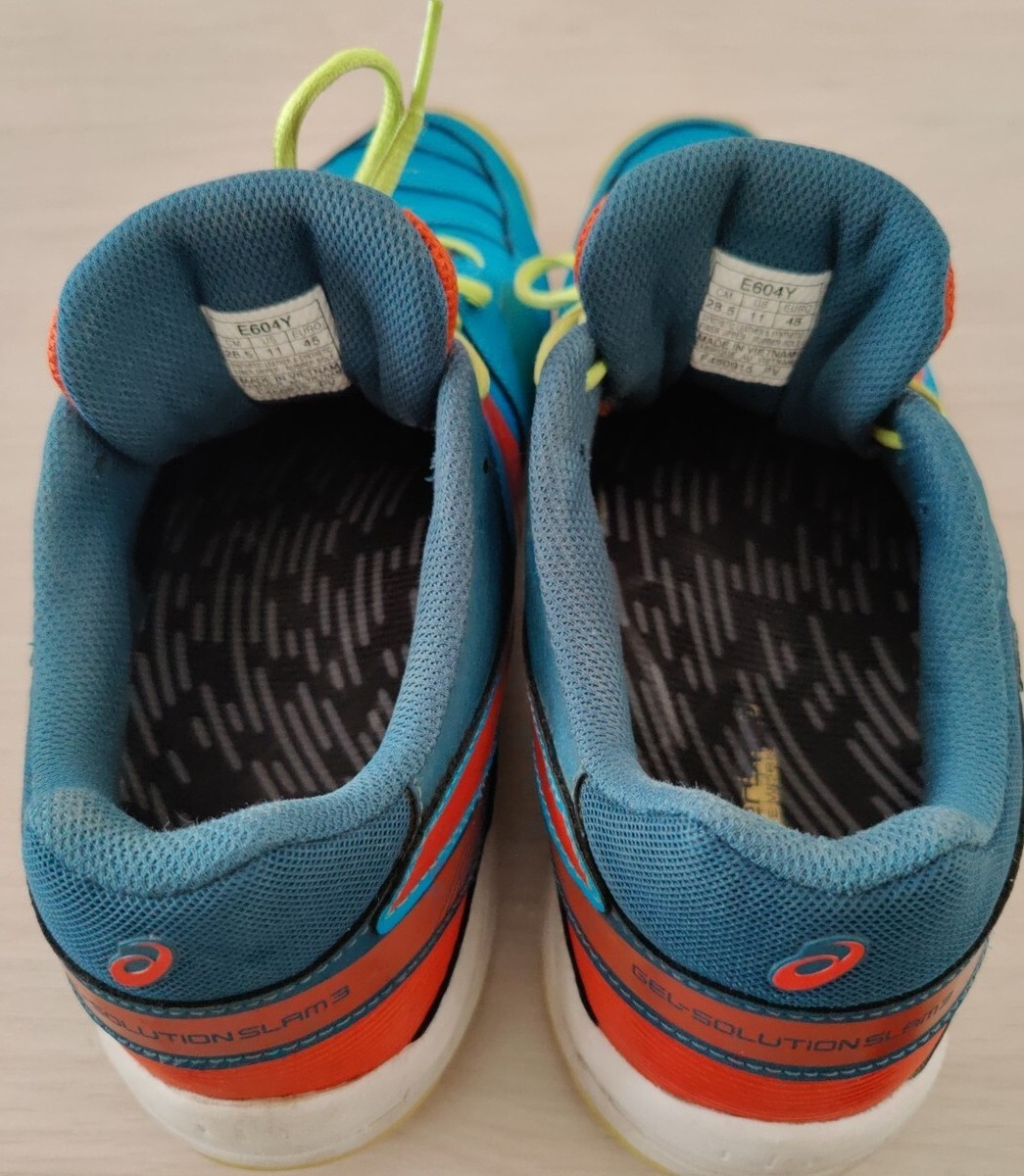Asics Gel Solution Slam 3 Shoes Mens Size 12 Blue Tennis Court E604Y Asics E604Y Gel Solution Slam 3 Mens Athletic/Running Shoes  main image 3