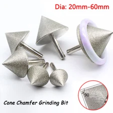 Diamond Milling Cone Chamfer Hole Saw Grinding Bit 20-60mm For Stone Glass Jade