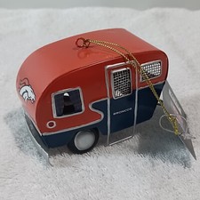 Denver Bronco's Team Camper Adorno Naranja Azul Metal NFL Fútbol