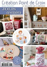 French cross stitch magazine Creation point de croix No.62 Jan/Feb 2017