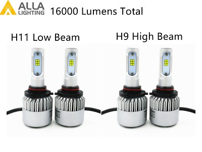 Alla Lighting LED High Low Beam Headlight Bulb Light for CADILLAC, Xenon White