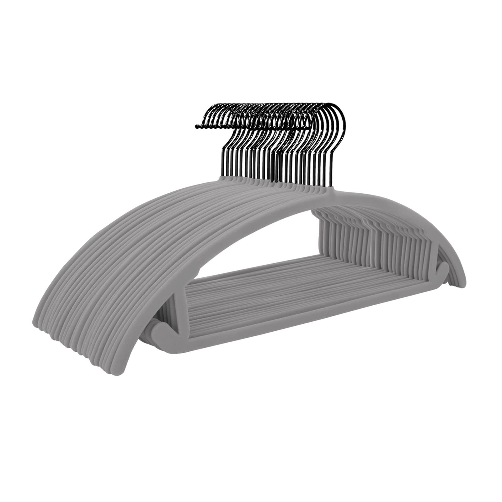 Premium Velvet Hangers (Pack of 50) Heavyduty- Non Slip No Shoulder Bump Suit...-image