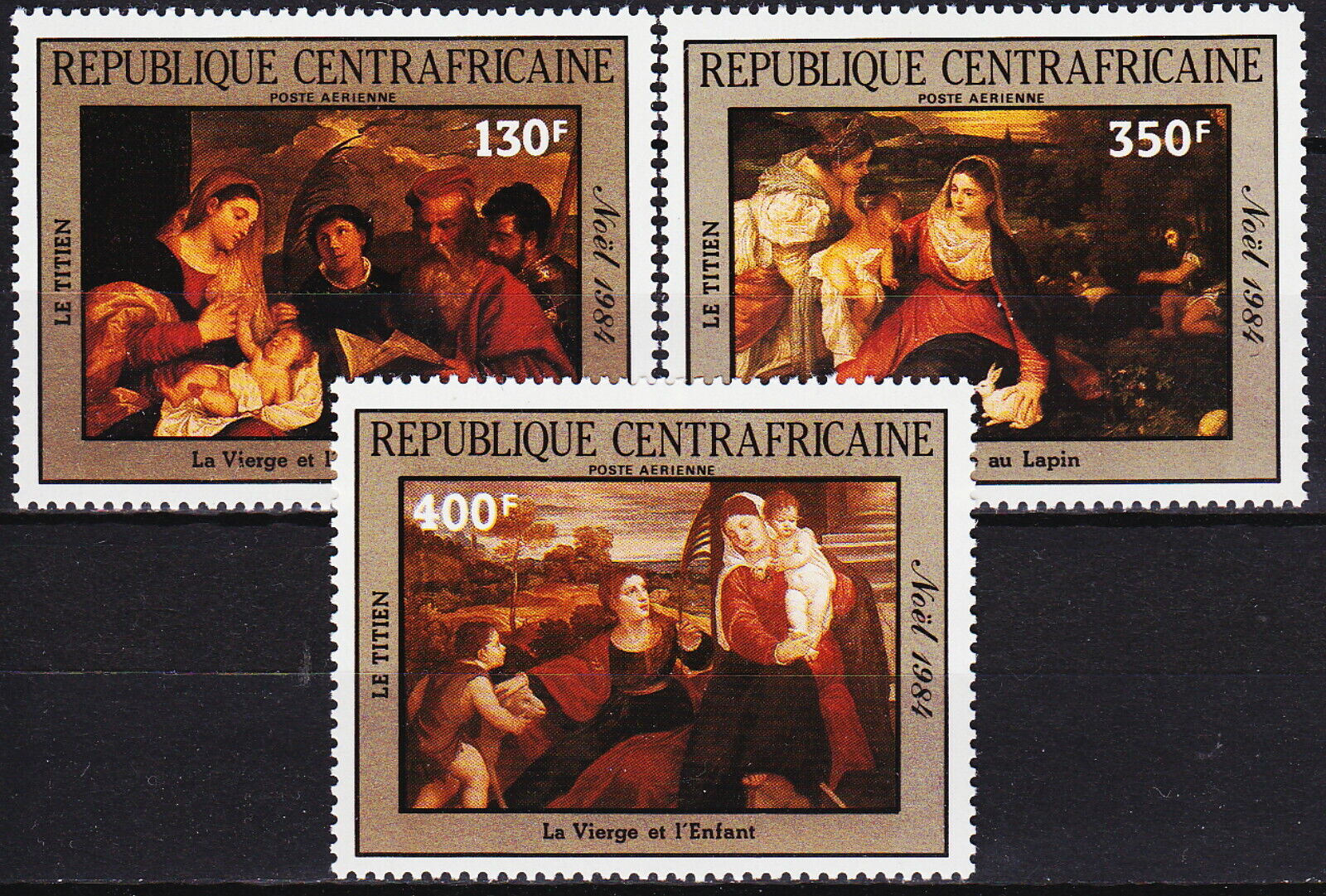 Central African Rep Christmas Titian 1984 MNH-9 Euro