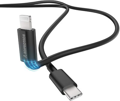 ADPROTECH USB C to Lightning Cable 3.3 FT Fast Charge Phone Ipad