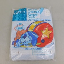 Vintage Curity 2-Pc Footed Children's Sleeper All American Little Champ 8340
