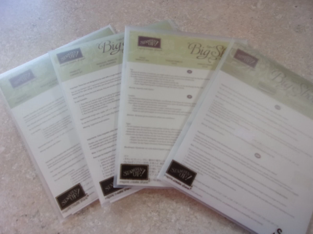 Stampin' Up! Scrapbooking Cutting Sizzix Big Shot Dies for sale | eBay