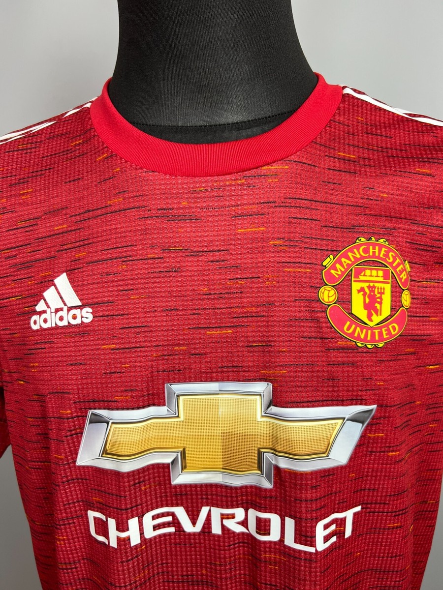 MANCHESTER UNITED 2020 2021 JOHNNY HOME SHIRT MATCH ISSUE FOOTBALL