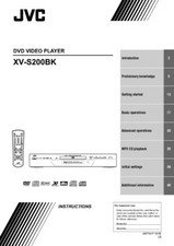 JVC XV-S200BK DVD Player Owners Instruction Manual Reprint