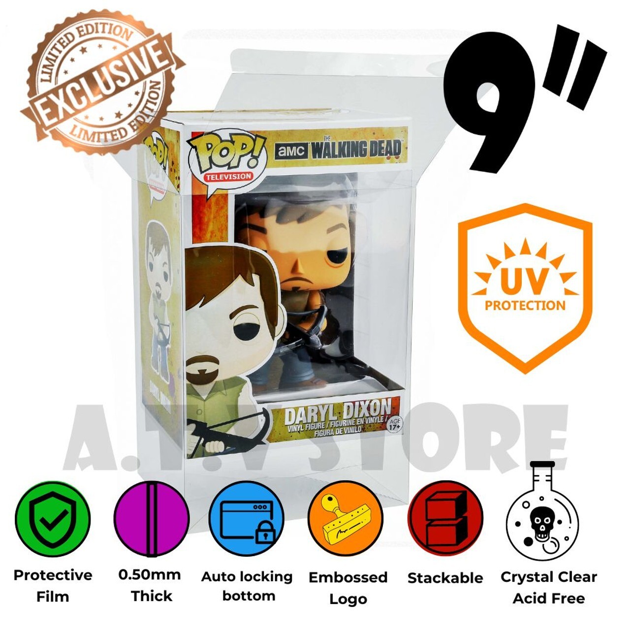 ATV UV Protector / Case For 9" Funko Pops