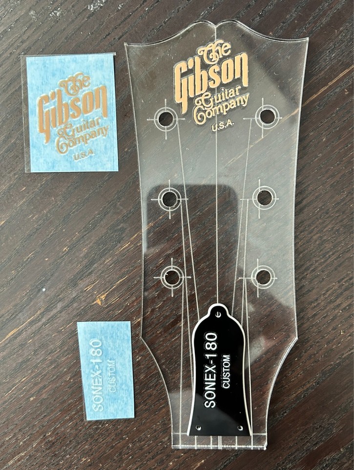 Sonex guitar restoration headstock logo UV DTF sticker Decal | eBay