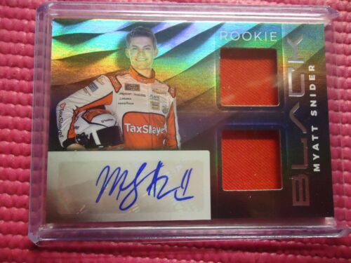 2021 PANINI CHRONICLES BLACK RACING MYATT SNIDER AUTO ROOKIE BRMS-MS