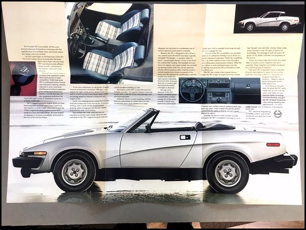 1981 Triumph TR7 Original Car Sales Brochure Catalog Foto 3 de 4