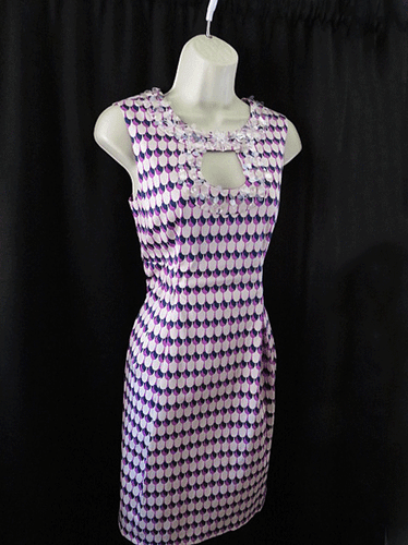 NWT Nanette Lepore She's My Baby Dress Indigo Stone Shimmer Trim Size 6  - Imagen 1 de 6