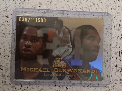 Michael Olowokandi 1998-99 Flair Showcase Row 1 RC #23 Candyman /1500 Clippers