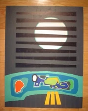 ANTONIO GUANSE - Large Original Serigraph "Night" -Pencil Signed/Numbered - Nice