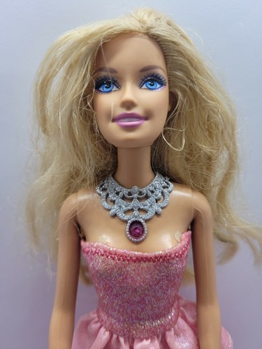 2009 Mattel Barbie Sparkle Lights Pink Princess Doll R4109 Works nice - Picture 2 of 5