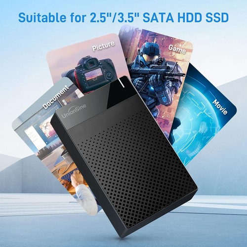 2.5 3.5" Hard Drive HDD Enclosure USB3.0 To SATA External Caddy, 6/18TB SSD Case - Afbeelding 23 van 25