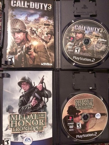 PlayStation 2 Call Of Duty 3 & Medal Of Honor Video Game Lot Complete & Working - Picture 2 of 4